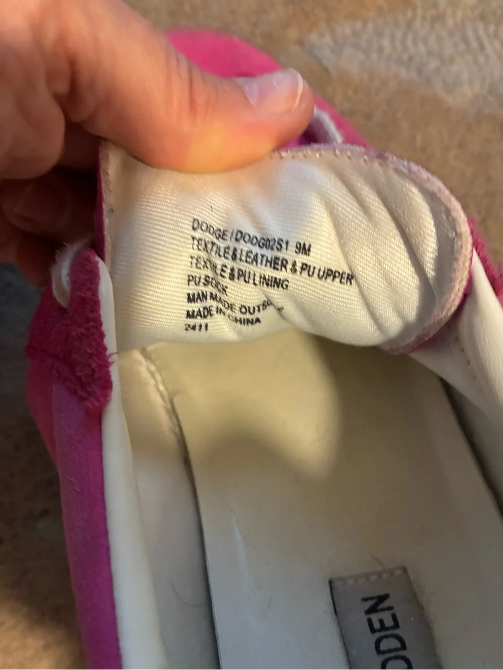 Steve Madden Pink Suede Lace-Up platform Sneakers